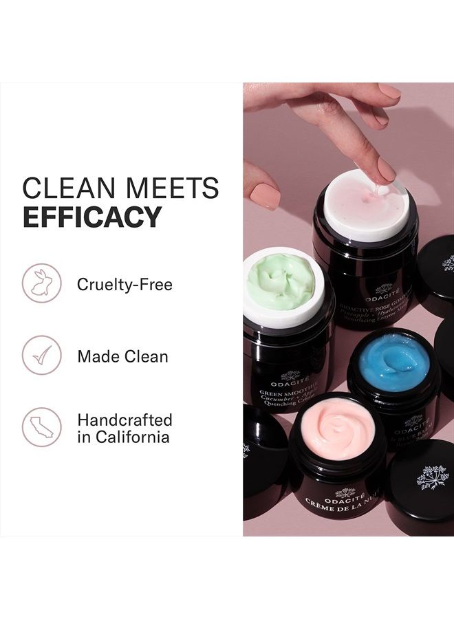 Odacite Odacité Facial Cleanser with Foam - Black Mint Activated Charcoal & Rhassoul Clay Glow Recipe - Facial Moisturizer with Deep Cleanse for Gentle Face Wash to Remove Dirt & Oil, 3.38 fl. oz. - Image 5