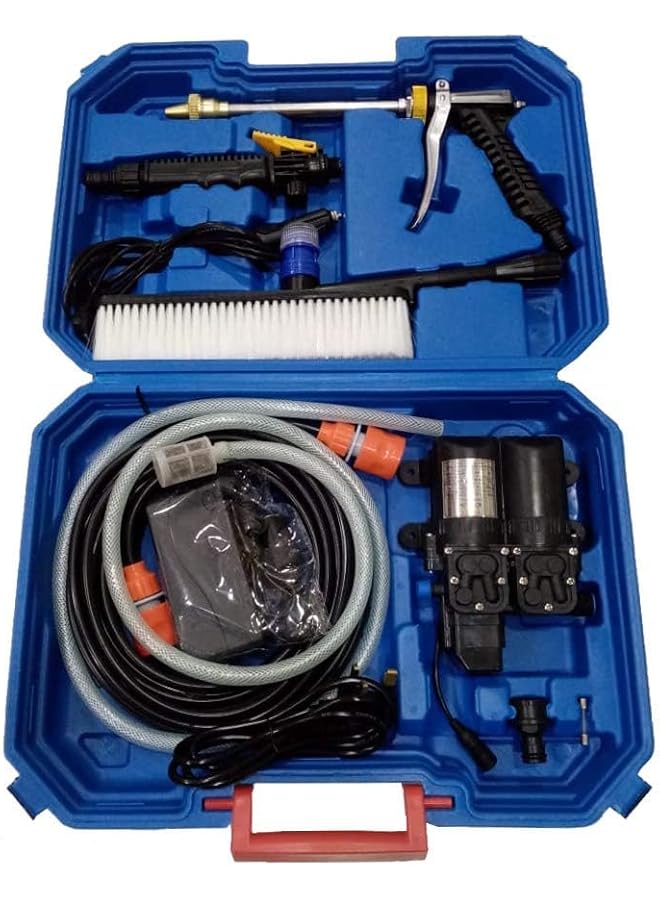 تاوا غسالة محمولة عالية الضغط بقوة 200 واط، مضخة مياه كهربائية بتيار متردد ومستمر (للسيارة، والجدار، والممر، والسجاد، والحديقة والمزيد من الاستخدامات) 12 فولت - Image 3