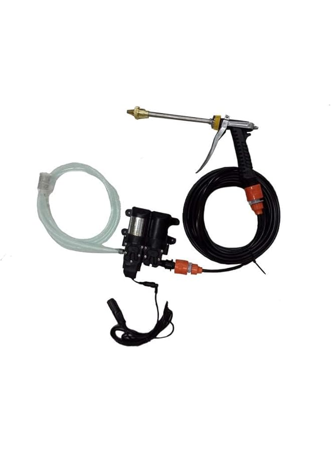 تاوا غسالة محمولة عالية الضغط بقوة 200 واط، مضخة مياه كهربائية بتيار متردد ومستمر (للسيارة، والجدار، والممر، والسجاد، والحديقة والمزيد من الاستخدامات) 12 فولت - Image 2