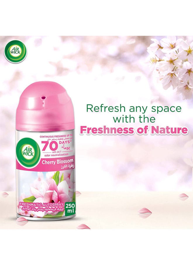 Air Wick Air Freshener Freshmatic Auto Spray Gadget with Refill - Cherry Blossom Fragrance 250ml  - Image 3