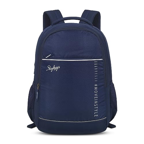 Skybags سايكباجز آيكون 01 22 لتر حقيبة ظهر عادية للكلية بمواصفات قياسية بأربع حجرات باللون الأزرق - Image 1