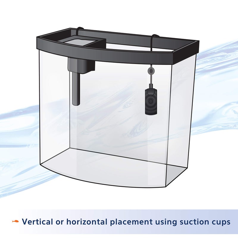 Aqueon سخان مائي صغير من أكويون لخزان الأسماك قابل للغمر، مسطح صغير يصلح لخزانات من 2.5 إلى 5 جالون، 7.5 واط - Image 4