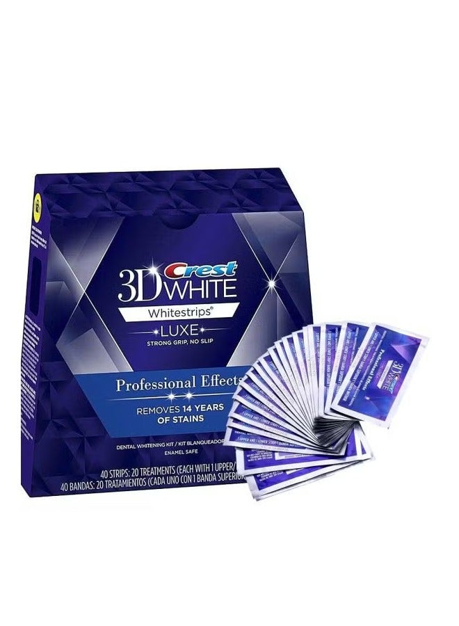 Crest 40-Piece 3D White Whitestrips Teeth Whitening Strips Set - Image 1