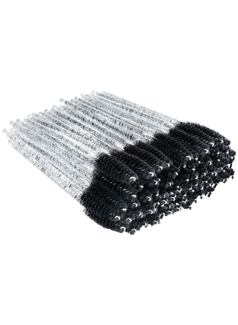 Excefore Crystal Eyelash Mascara Brushes Wands Applicator Makeup Kits for Eye Lash Extension, Eyebrow and Makeup Crystal,100PCS  - Image 3