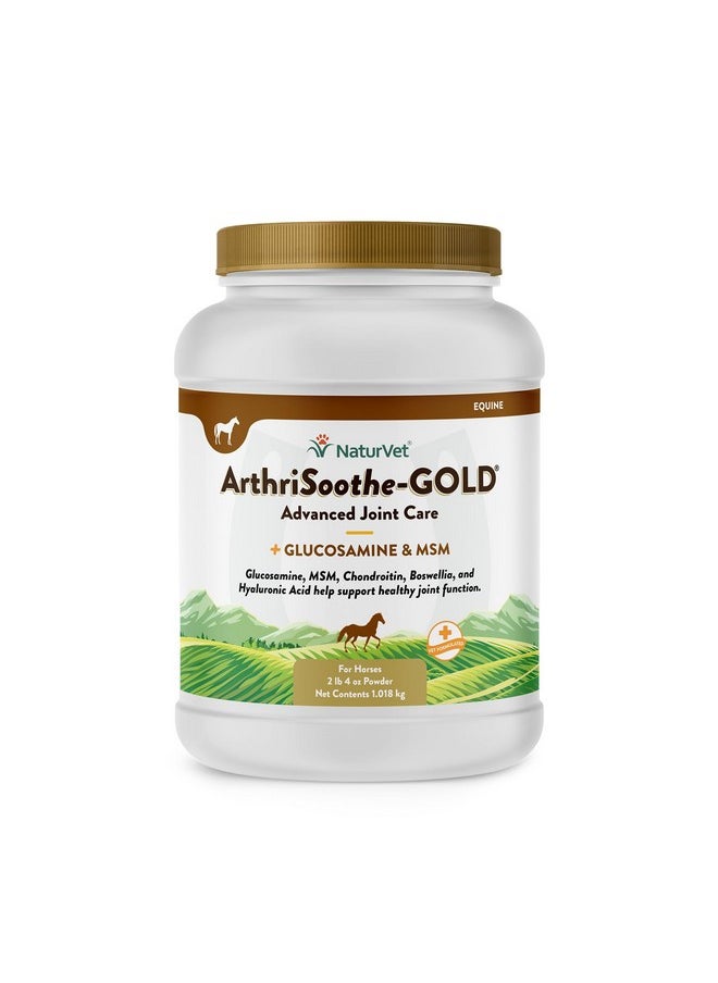 NaturVet - NaturVet ArthriSoothe Gold Advanced Joint Horse Supplement Powder - For Healthy Joint Function in Horses - Includes Glucosamine, MSM, Chondroitin, Hyaluronic Acid - 60 Day Supply - Image 1