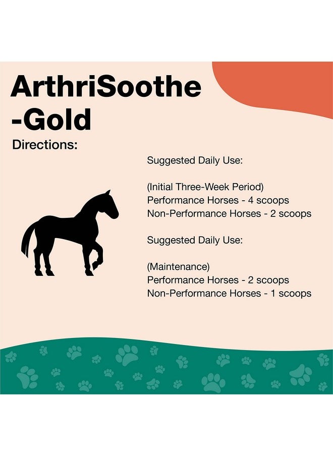 NaturVet - NaturVet ArthriSoothe Gold Advanced Joint Horse Supplement Powder - For Healthy Joint Function in Horses - Includes Glucosamine, MSM, Chondroitin, Hyaluronic Acid - 60 Day Supply - Image 1
