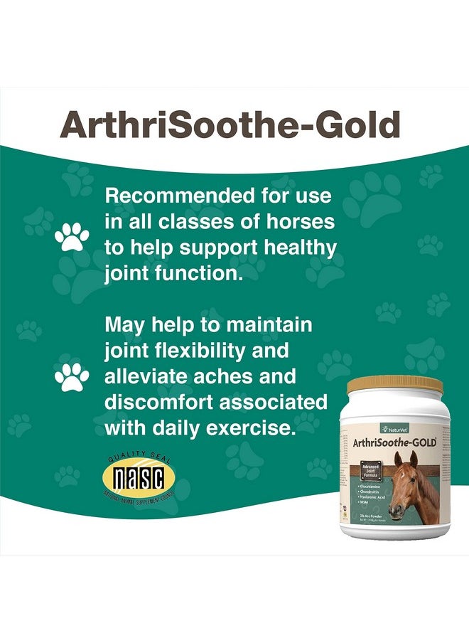 NaturVet - NaturVet ArthriSoothe Gold Advanced Joint Horse Supplement Powder - For Healthy Joint Function in Horses - Includes Glucosamine, MSM, Chondroitin, Hyaluronic Acid - 60 Day Supply - Image 1
