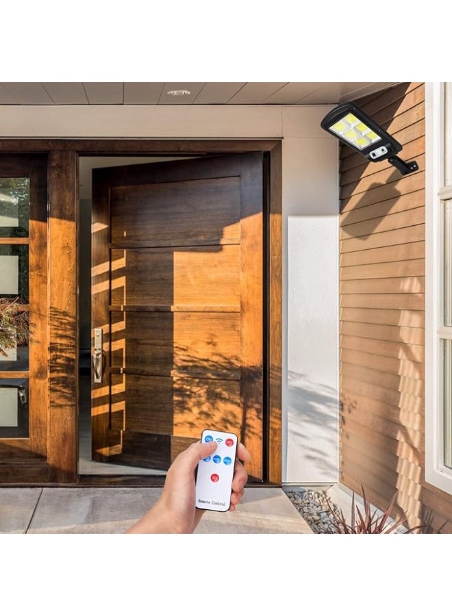 كشاف طاقة شمسية LED جداري مع ريموت – 3 أوضاع إضاءة وحساس حركة – عبوة 2 قطعة - Image 4