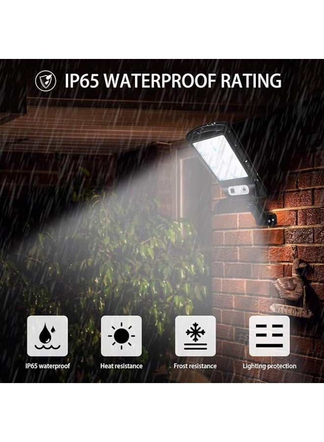 كشاف طاقة شمسية LED جداري مع ريموت – 3 أوضاع إضاءة وحساس حركة – عبوة 2 قطعة - Image 2