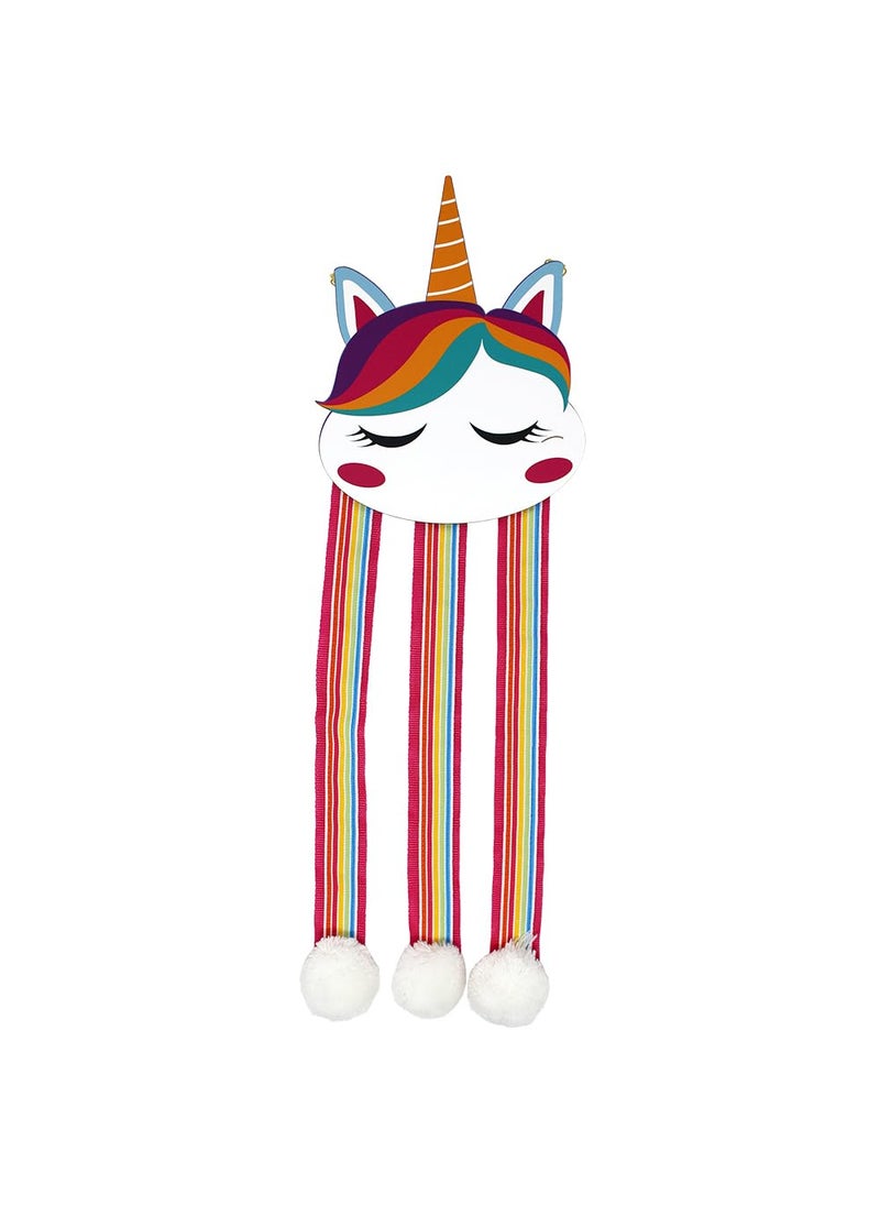 The Rosette Imprint The Rosette Imprint Hair Clip Organizer Unicorn Face Design Hanger for Girls and Women  - Image 1