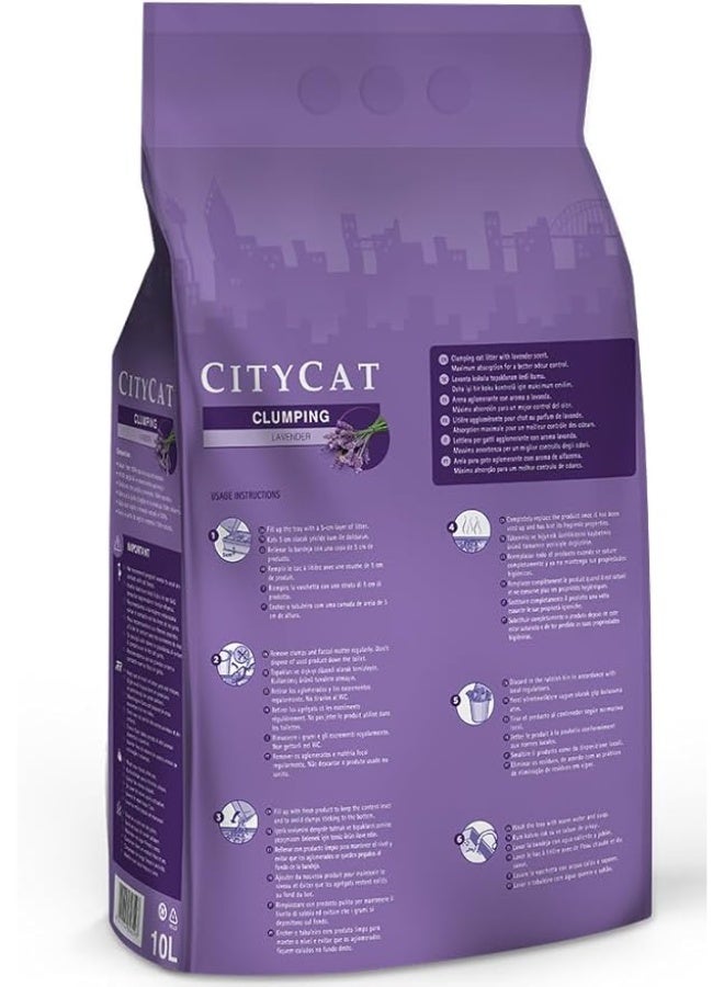 سانيكات رمل قطط برائحة اللافندر من سانيكات سيتي كات، 10 لتر - Image 2