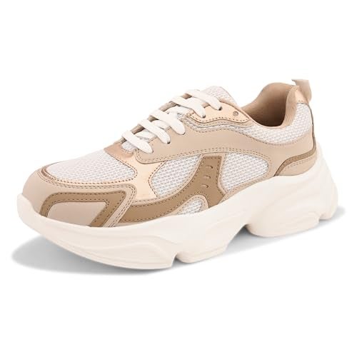 Centrino Women Sneaker | Cushioned Insole for Comfort | Stylish Lace-Up Design | Perfect for Casual Outfit for Ladies 9493-6 - Image 1