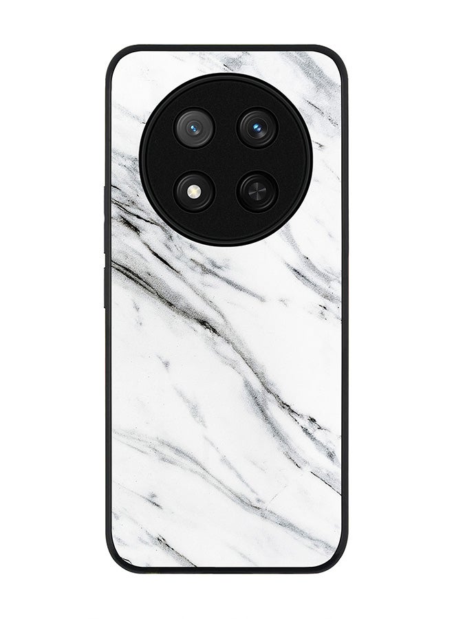 Stylizedd For Honor X9c / Honor Magic7 Lite 5G Case,Slim fit Camera Protection, Shockproof Thin Phone cover  - Marble Print Grey White - Image 1
