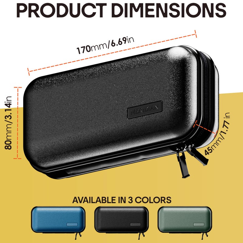 MERIDIAN Hard Case Groin Trimmer Case for Men and Women Ocean Blue Hard Travel Storage Trimmers and Accessories - Image 3