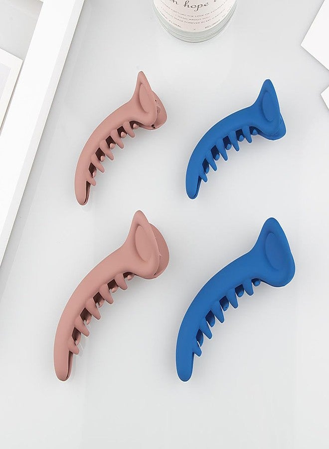 ZUGAD Mirchi Hair Clip, 6 Pcs Hair Claw Clips Ponytail Holder Tiny Plastic Mirchi Hair Clutcher Claw Banana Hair Clips Ladies Beauty Hair Accessories - Multi Color. - Image 2