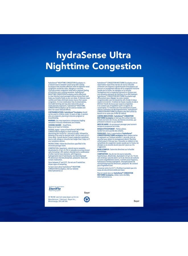 hydraSense Eucalyptus Nasal Care Spray 100ml - Image 4