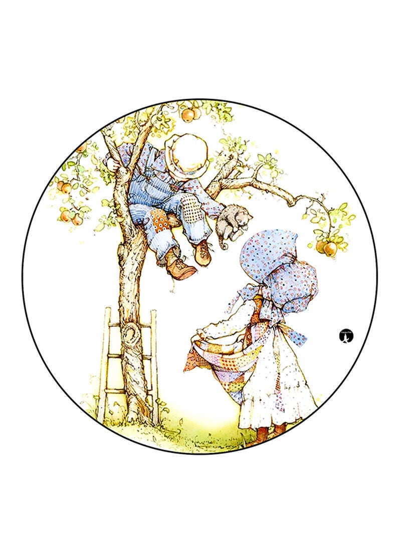 RKN Vintage Art Printed Fridge Magnet  Multicolour - Image 1