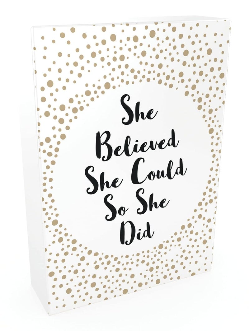 She Believed She Could So She Did: 52 Beautiful Cards Of Inspiring Quotes And Empowering Affirmations - Image 1