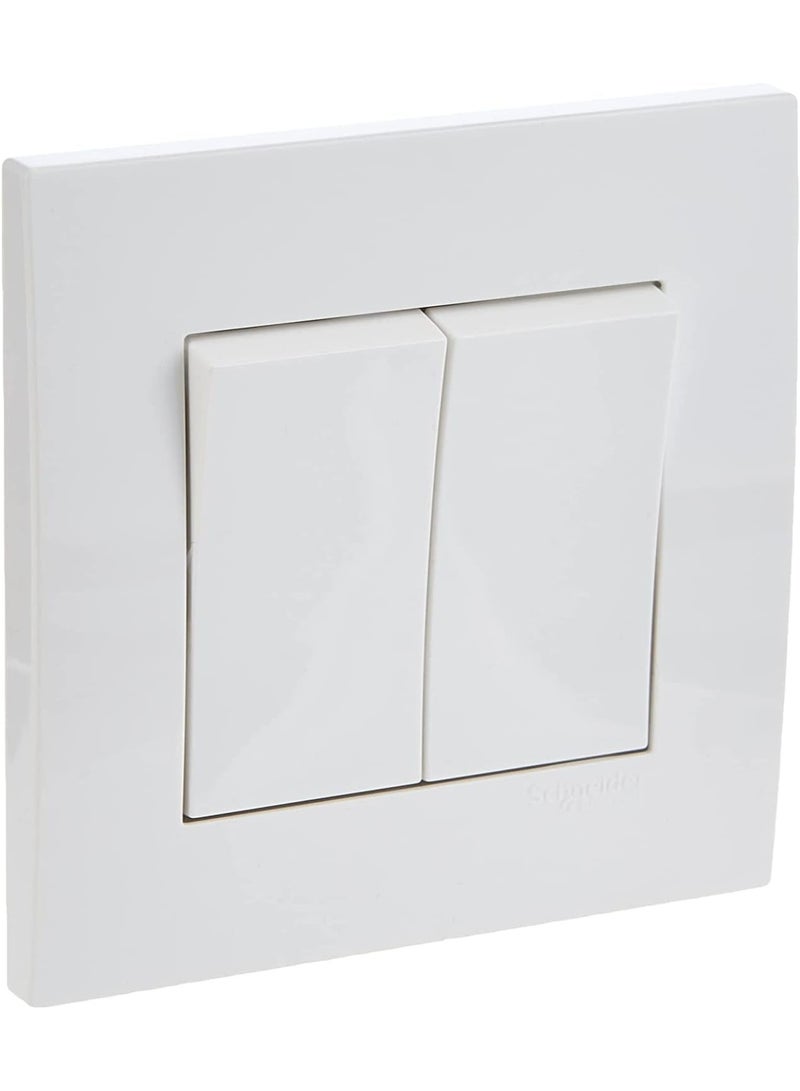 Schneider Electric Schneider Electric 16AX 250V 2GANG 2 WAY SWITCH, WE - KB32R_WE_G12  - Image 1