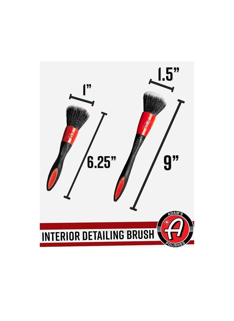 Adam's Polishes - Adam's Interior Brush (Small) - Super Soft Synthetic Bristles Gently Removes Dust and Dirt | Compact Design Easily Stores in Your Glove Box, Middle Console, or Side Panel. - Image 1