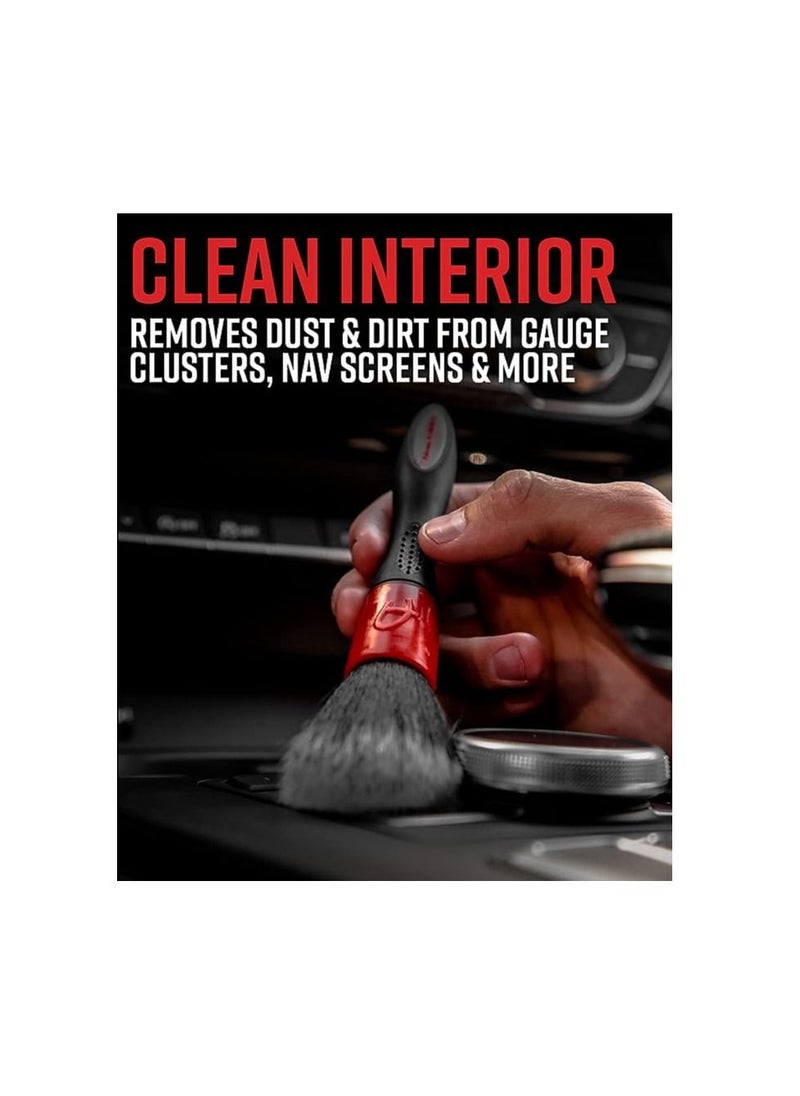 Adam's Polishes - Adam's Interior Brush (Small) - Super Soft Synthetic Bristles Gently Removes Dust and Dirt | Compact Design Easily Stores in Your Glove Box, Middle Console, or Side Panel. - Image 1