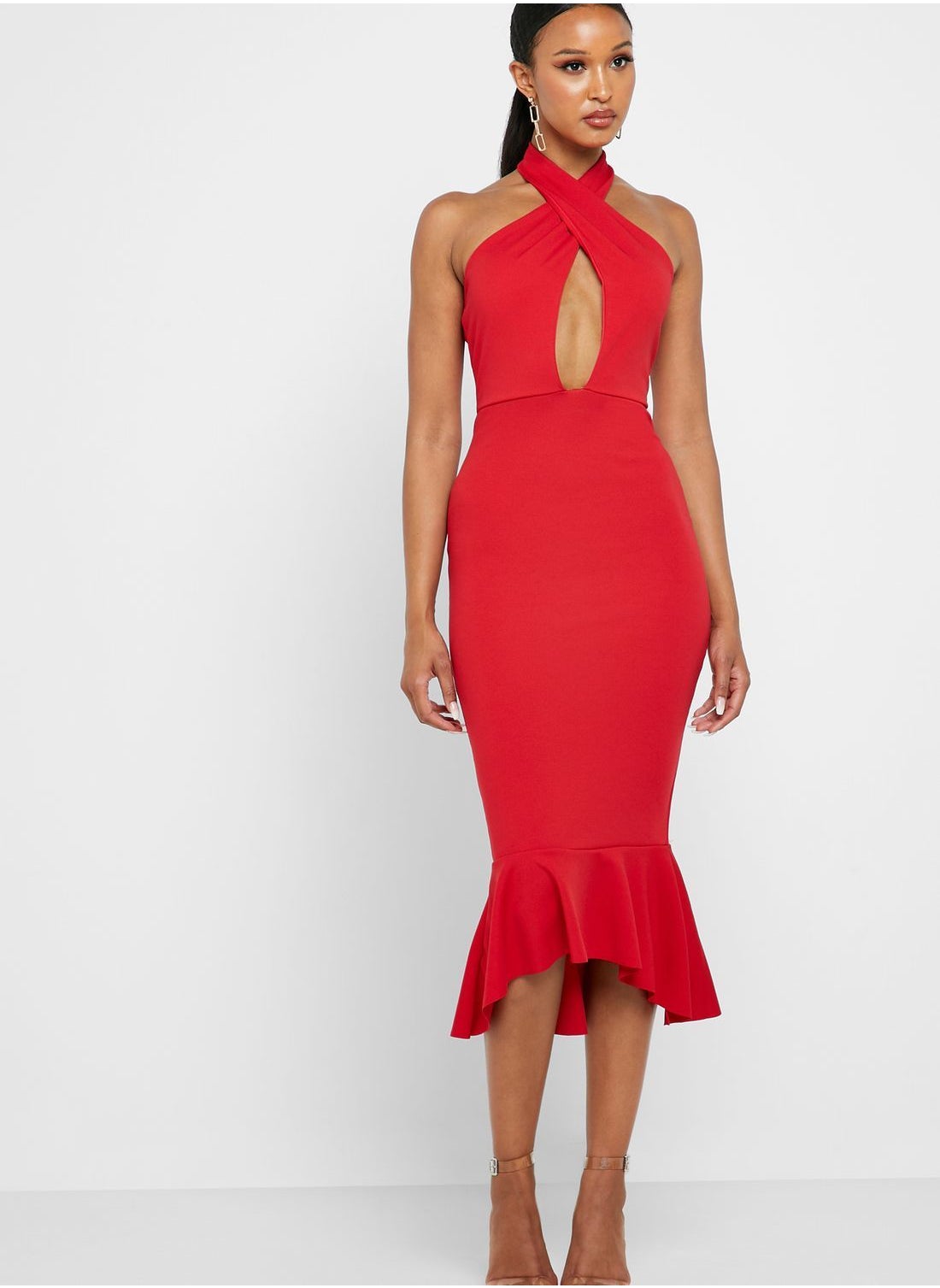 missguided fishtail dress