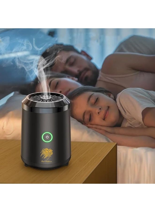 Oud Bakhoan BK-18 Smart Bukhoor Burner Portable Premium Electric Oud Incense Burner | USB Rechargeable Aroma Diffuser for Car & Home | Electronic Bakhoor Burner for Ramadan & Eid Gifts - Image 3