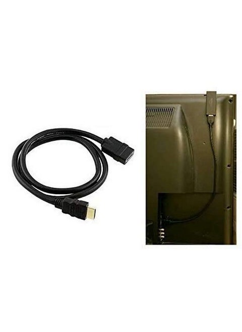 Hdmi Male To Female Extender Port Saver Signal Enhancer Wifi Booster Cable Cord For Faster Streaming Ideal For Google Chromecast Fire Roku Tv Stick Hd & Similar Devices