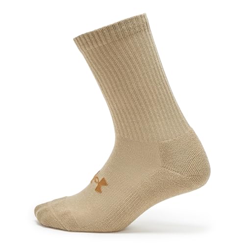 Under Armour Unisex-Adult Tactical Boot Socks, (499) Federal Tan/Federal Tan/Coyote, X-Large - Image 1