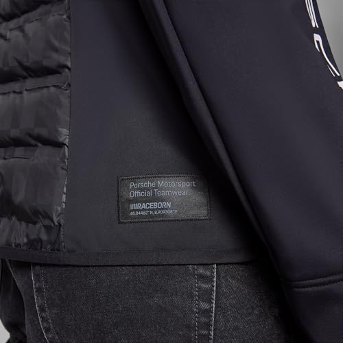 PUMA Porsche Motorsport Men's Team Hybrid Jacket with woven upper- and padded lower section for ultimate comfort - Black - Size: M - Image 4