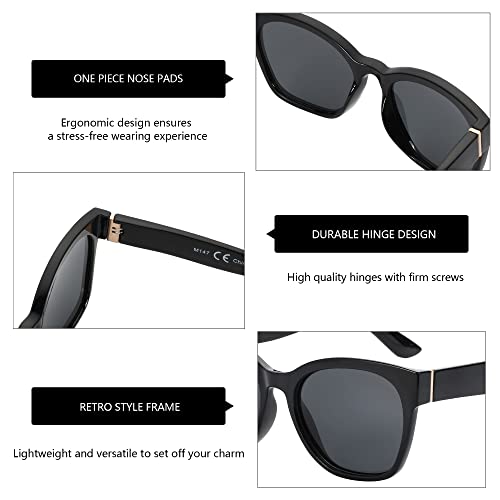 ZENOTTIC Oversized Cat Eye Sunglasses for Women Polarized Sun Glasses UV400 Protection Retro Shades Designer Style - Image 4
