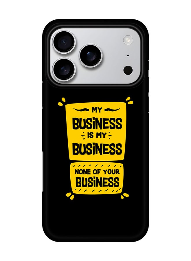Stylizedd Tough Pro Magnetic Case for iPhone 17 Pro, Dual Layer hybrid PC + TPU Mobile Cover Matte - My business