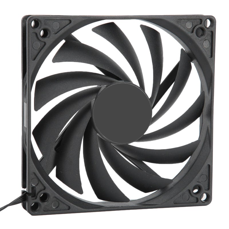 CPU Radiator Fan: PWM 4Pin, High Temp Resistant PBT Material, Large Airflow 5-Side Inlet - Low Noise Mesh Design, Long Life Dust-Proof PC Cooler for Desktop Gaming PC Build - Image 2