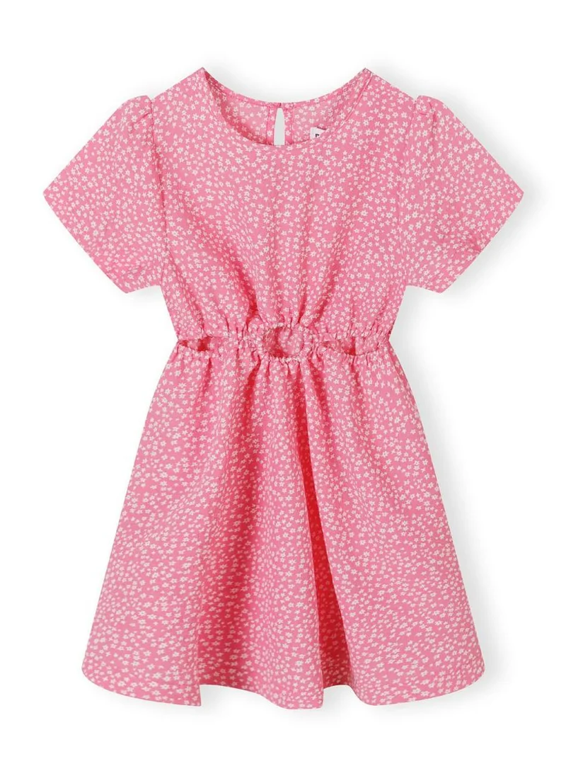 MINOTI Kids Girls Short Sleeve Cut Out Dress