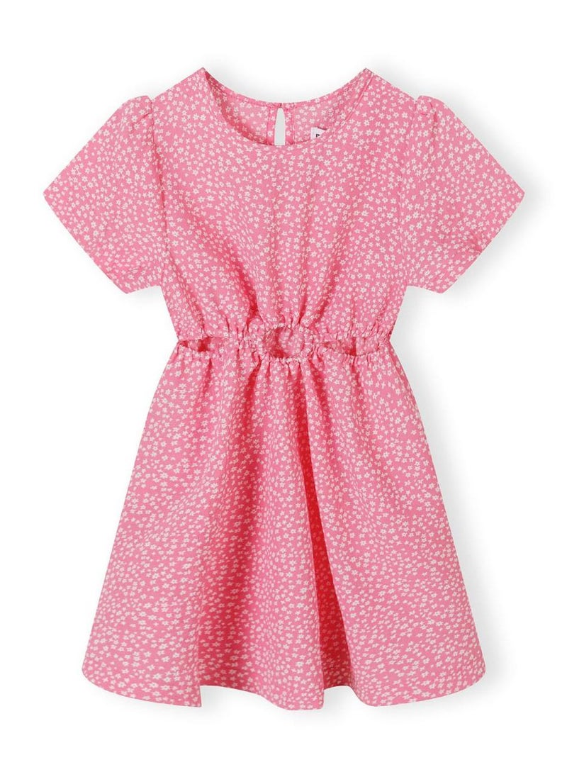 مينوتي فستان بناتي بأكمام قصيرة وخصر مطاطي - Image 2