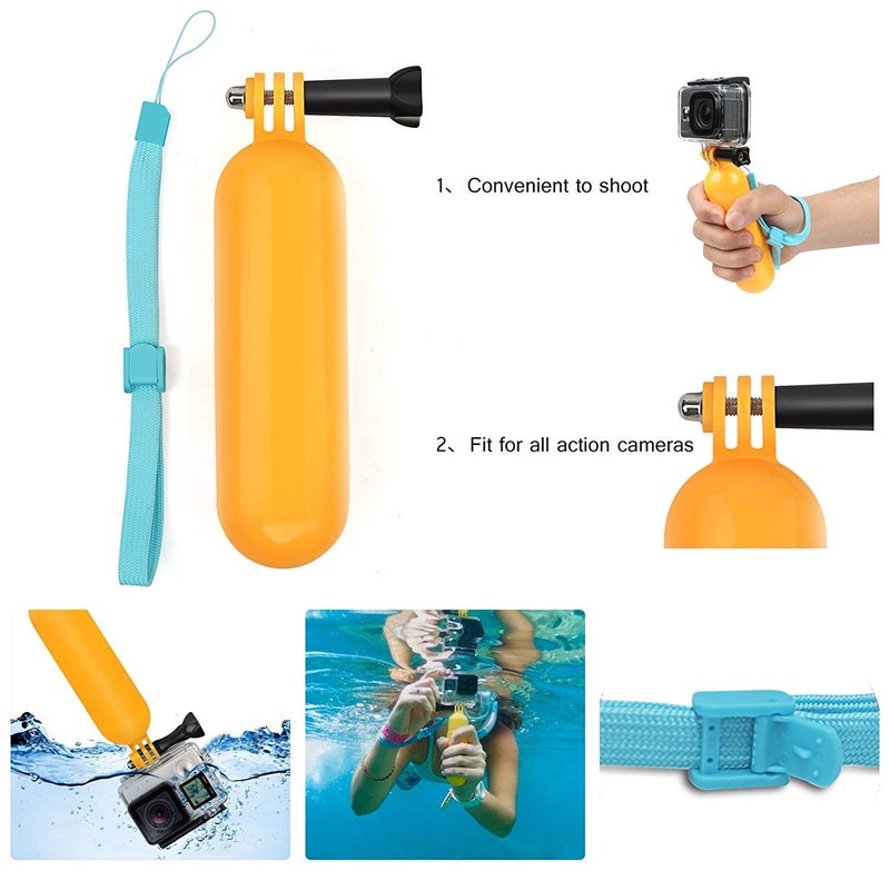 OAHU ® Floating Hand Grip, Anti Fog Inserts forAction Camera Handle Stick Bobber Floaty Handheld Monopod for GoPro Hero 8/7/6/5/4/3+/3/Hero - Image 3
