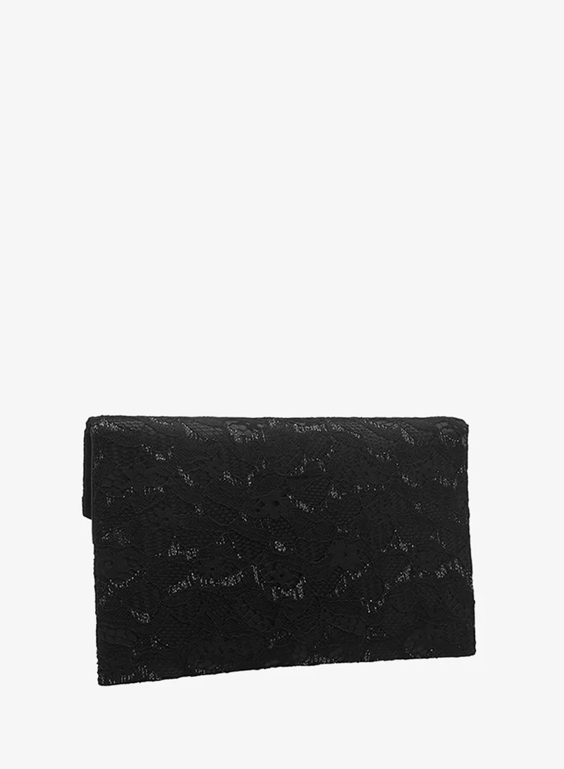 Celeste BLACK Embellished Clutch with Chain Strap for Women | Best Price UAE