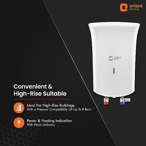 Orient Electric Primus 3L High Strength Polymer Body Electric Instant Hanging Water Heater (White) - Image 5