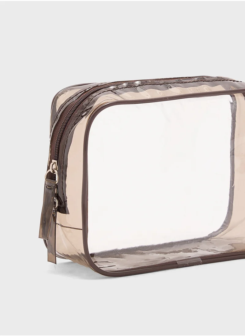 Ginger Clear Cosmetic Bag