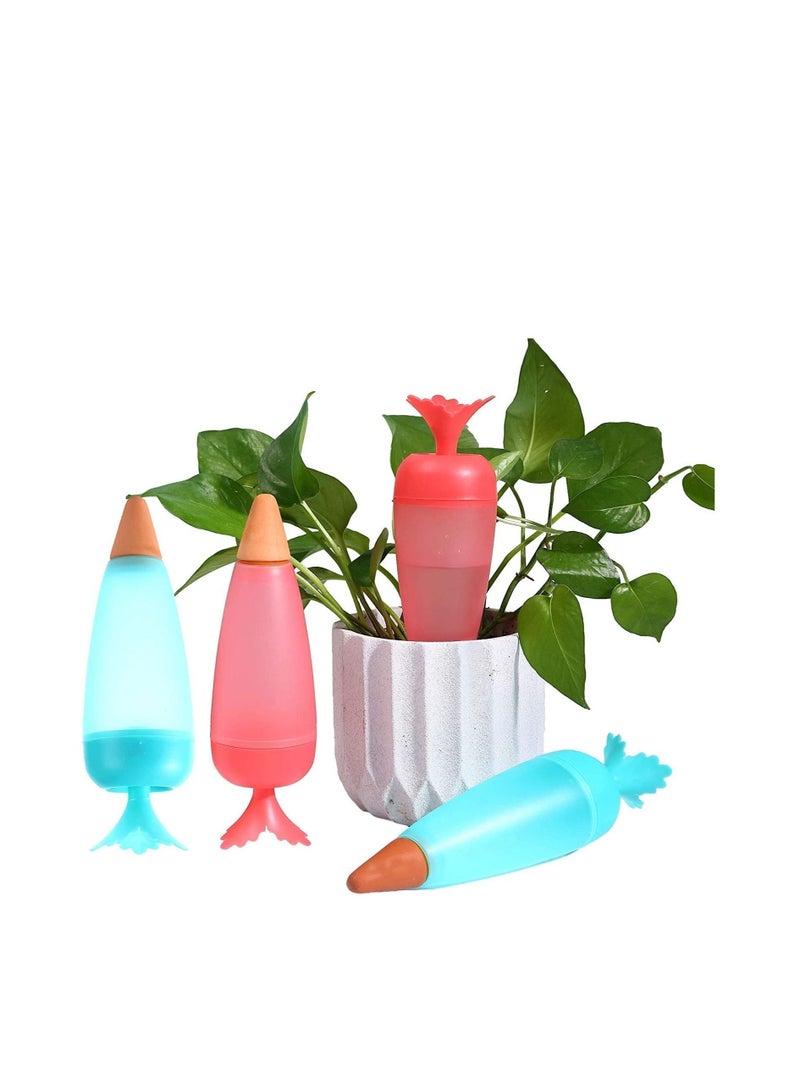 Y&D 4 Pcs Plant Watering Globes Plastic Self Spike Bulbs Automatic Drippers Irrigation Devices for Indoor Outdoor Plants Bottle Garden Drip System  - Image 1