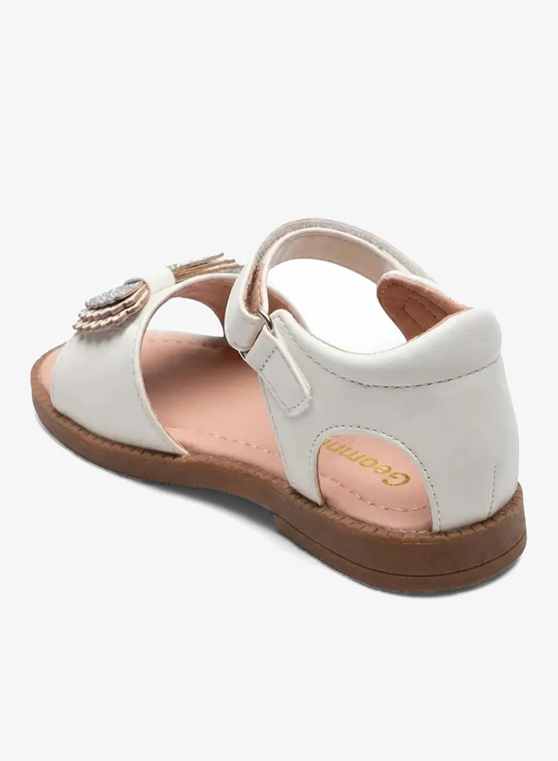 Geoomnii White Women’s Sandals with Back Strap – Comfortable, Stylish & Secure Fit for Women | Best Price UAE