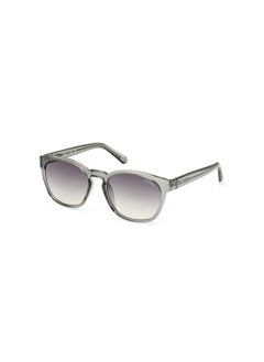 GUESS Men's UV Protection Round Shape Sunglasses - GU00083-H93P54 - Lens Size: 54 Mm - Shiny Light Green  - Image 2