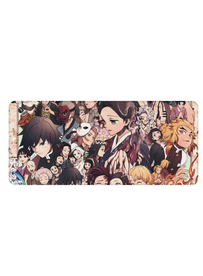 Summer Hot Kimetsu No Yaiba Pattern Printed Large Mouse Pad To Map Computer Table Mat-Color:40*90-Pattern:XT0190F46-1 - Image 1
