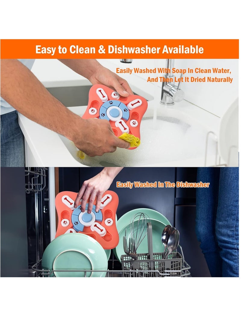 Dog Puzzle Toys for IQ Training & Mental Enrichment, Interactive Dog Toys for Large Medium Small Dogs，Dog Treat Puzzle Dispensing Slow Feeder with Squeaky Design for Training & Fun Feeding - Image 3