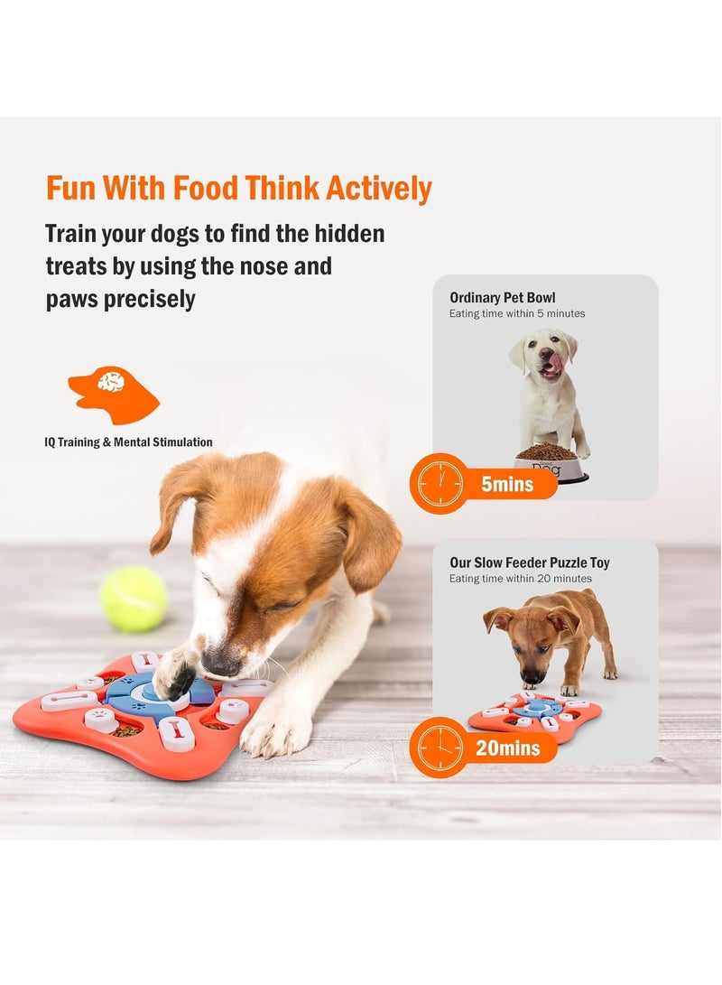 Dog Puzzle Toys for IQ Training & Mental Enrichment, Interactive Dog Toys for Large Medium Small Dogs，Dog Treat Puzzle Dispensing Slow Feeder with Squeaky Design for Training & Fun Feeding - Image 4