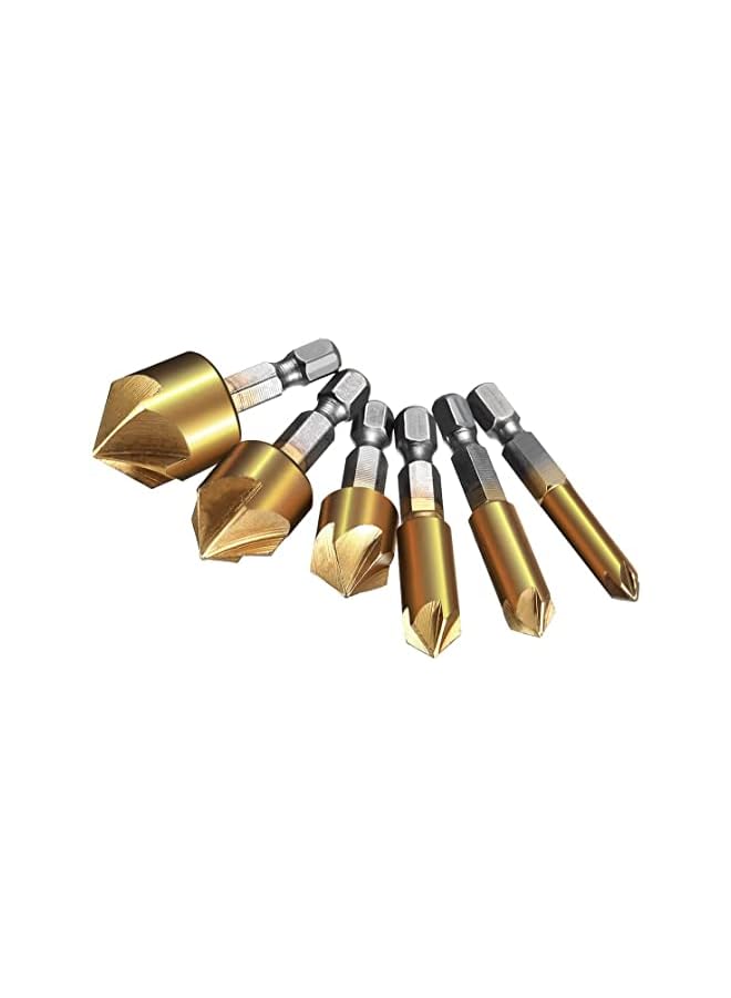 PROMASS Pcs Countersink Drill Bit Set For Wood Quick Change Bit 6mm-19mm  - Image 3