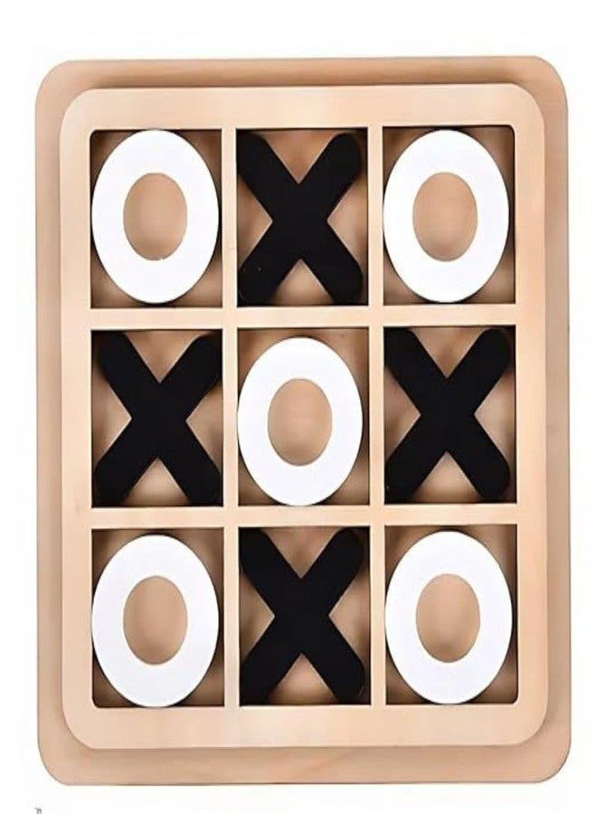 SubiMouIQ Wooden Tic Tac Toe Game - Classic XOXO Strategy Board Game | Zero & Cross Fun for Kids & Adults | | Travel-Friendly Family Game (Return Gift Pack) (Pack of 25, 25, Count) - Image 1