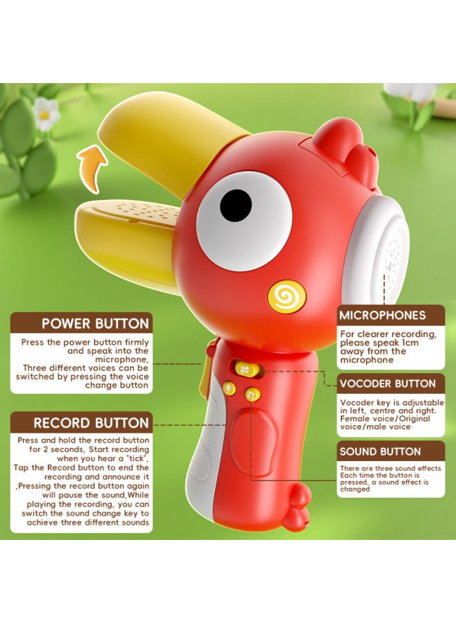 Special For Talking Peco Peco Loudspeaker Recording Voice Changer Baby Learning To Talk Voice Changer Big Horn Toy-Color:Big-billed Bird (yellow) [color Box]  - Image 2
