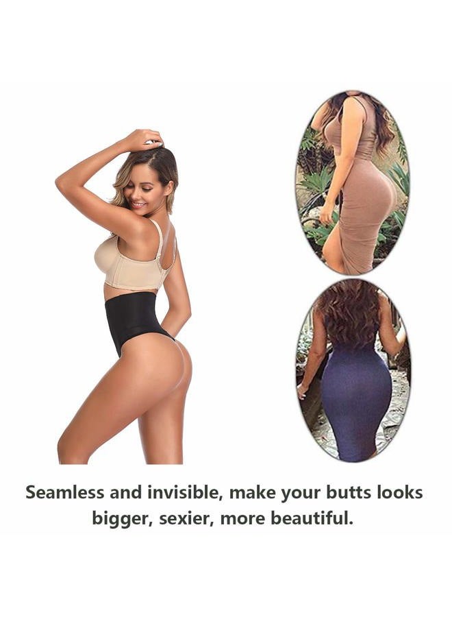 JOYSHAPER High Waist Shapewear Thong for Women Tummy Control Underwear Body Shaper Thong Waist Cincher Girdle Panties, Black-new, S - Image 3