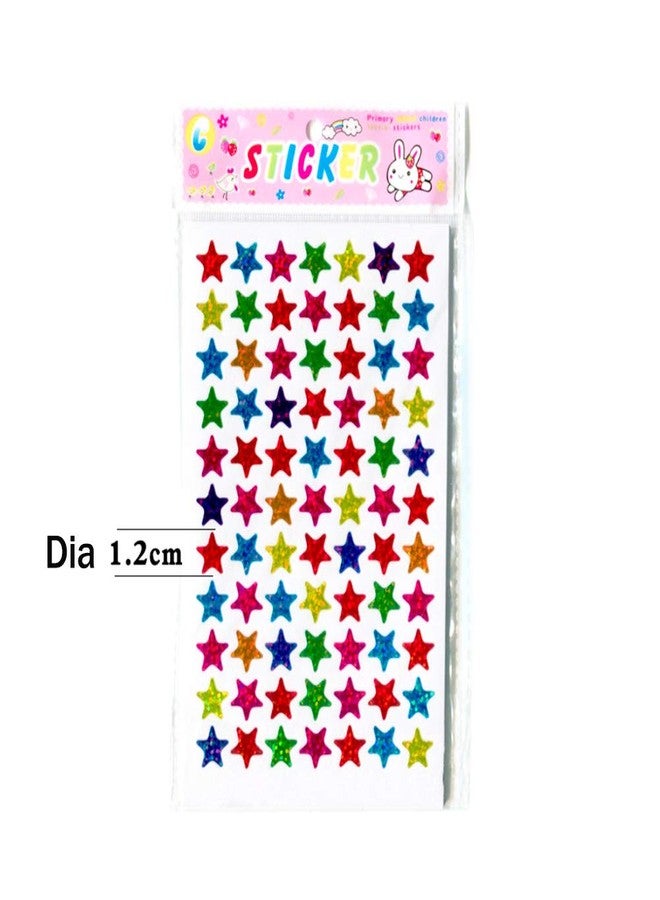 DOYIFun Pack of 1730pcs 1cm&1.2cm Self Adhesive Assorted Colors Laser Shiny Sparkle Star Stickers Kids Students Rewards Teachers Supplies - Image 4